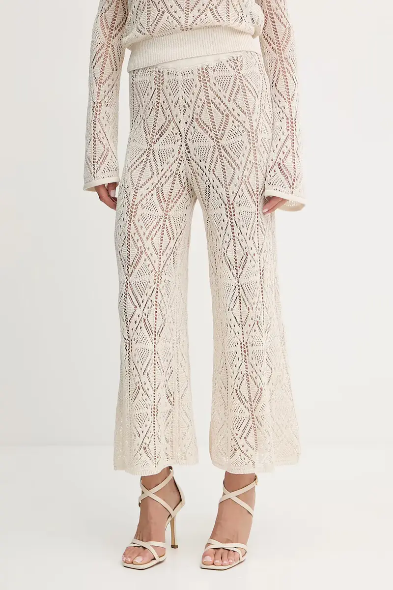 pantaloni donna colore beige WA5341.MS007