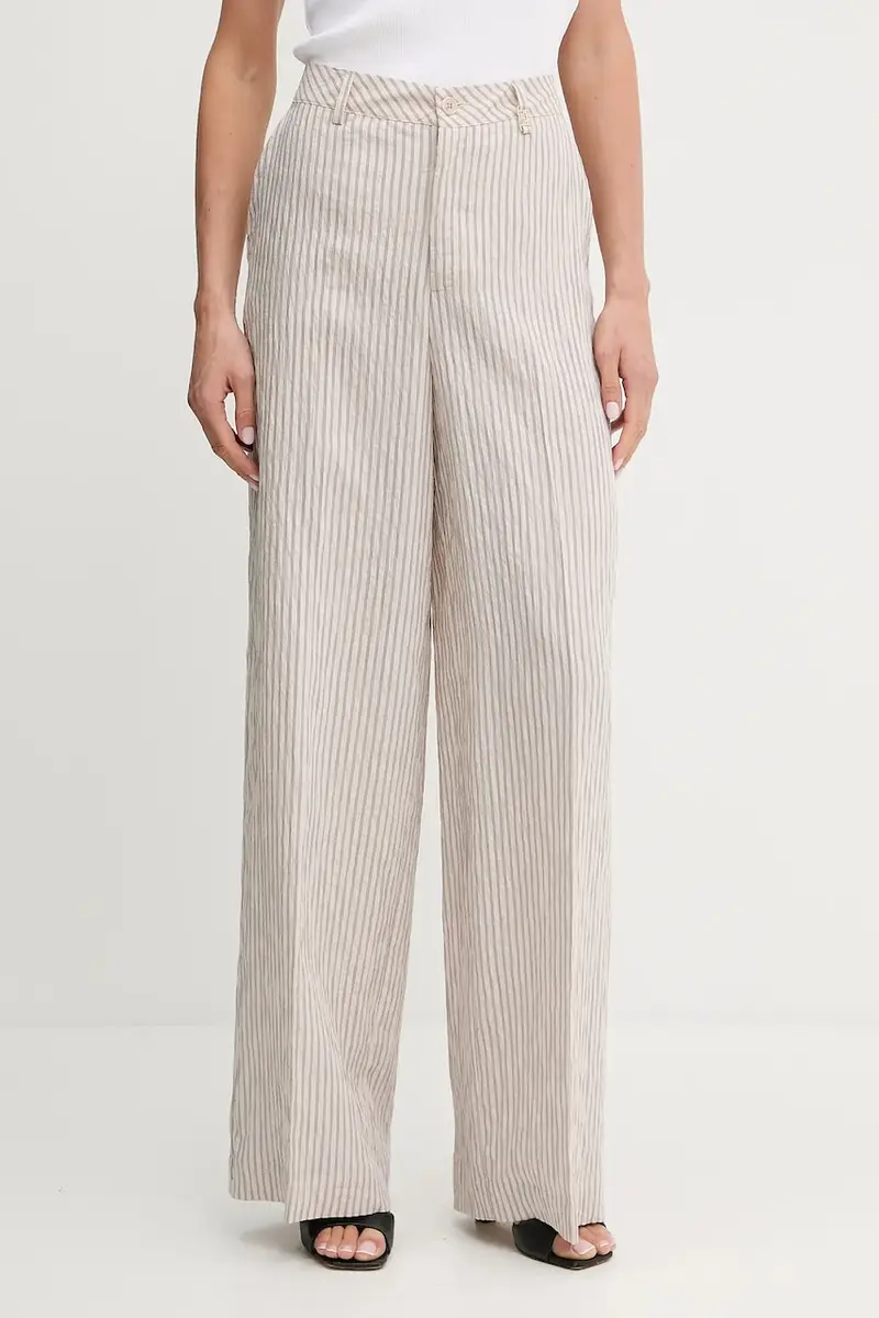 pantaloni donna colore beige WA5399.T4305