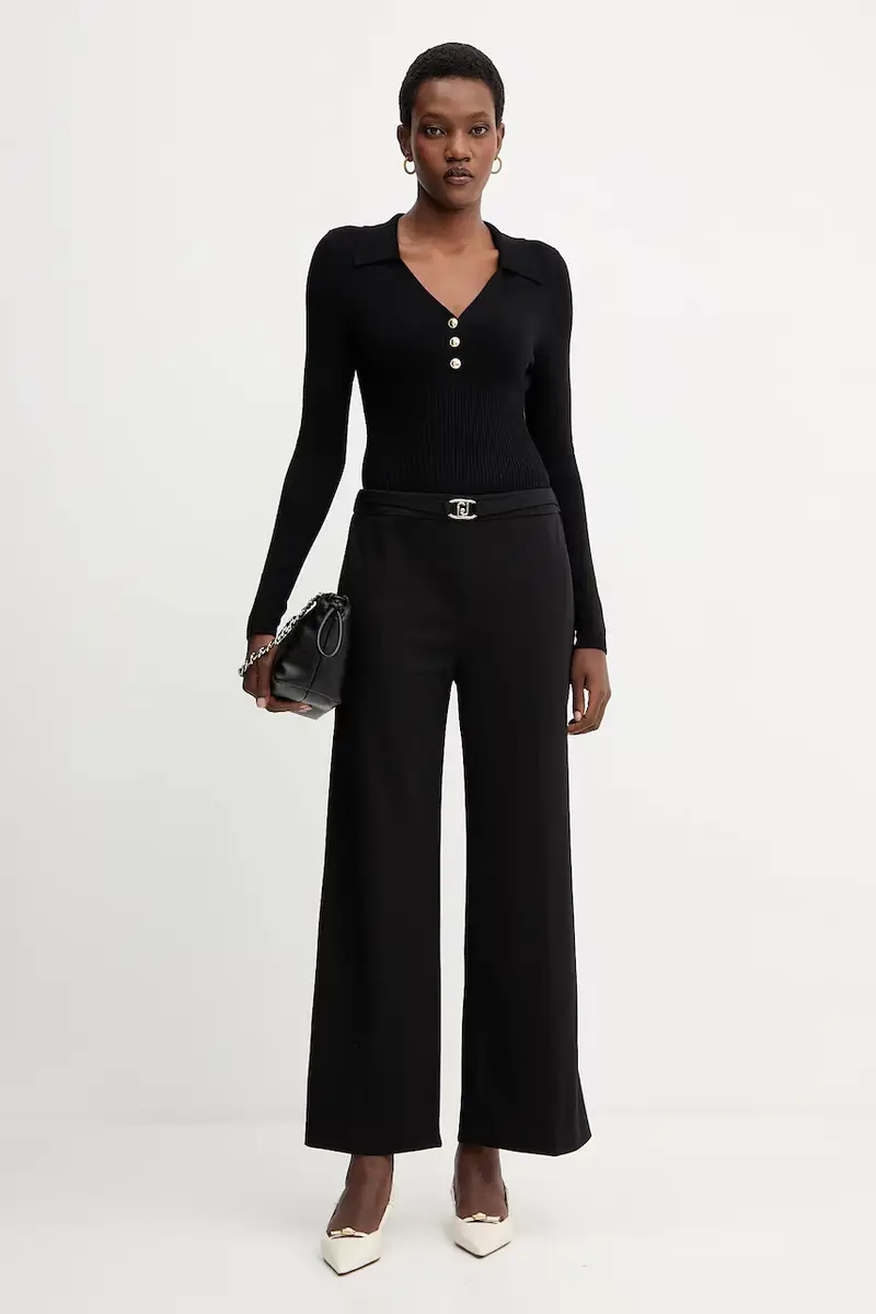 pantaloni donna colore nero MF5260 J1930 miniatura 2