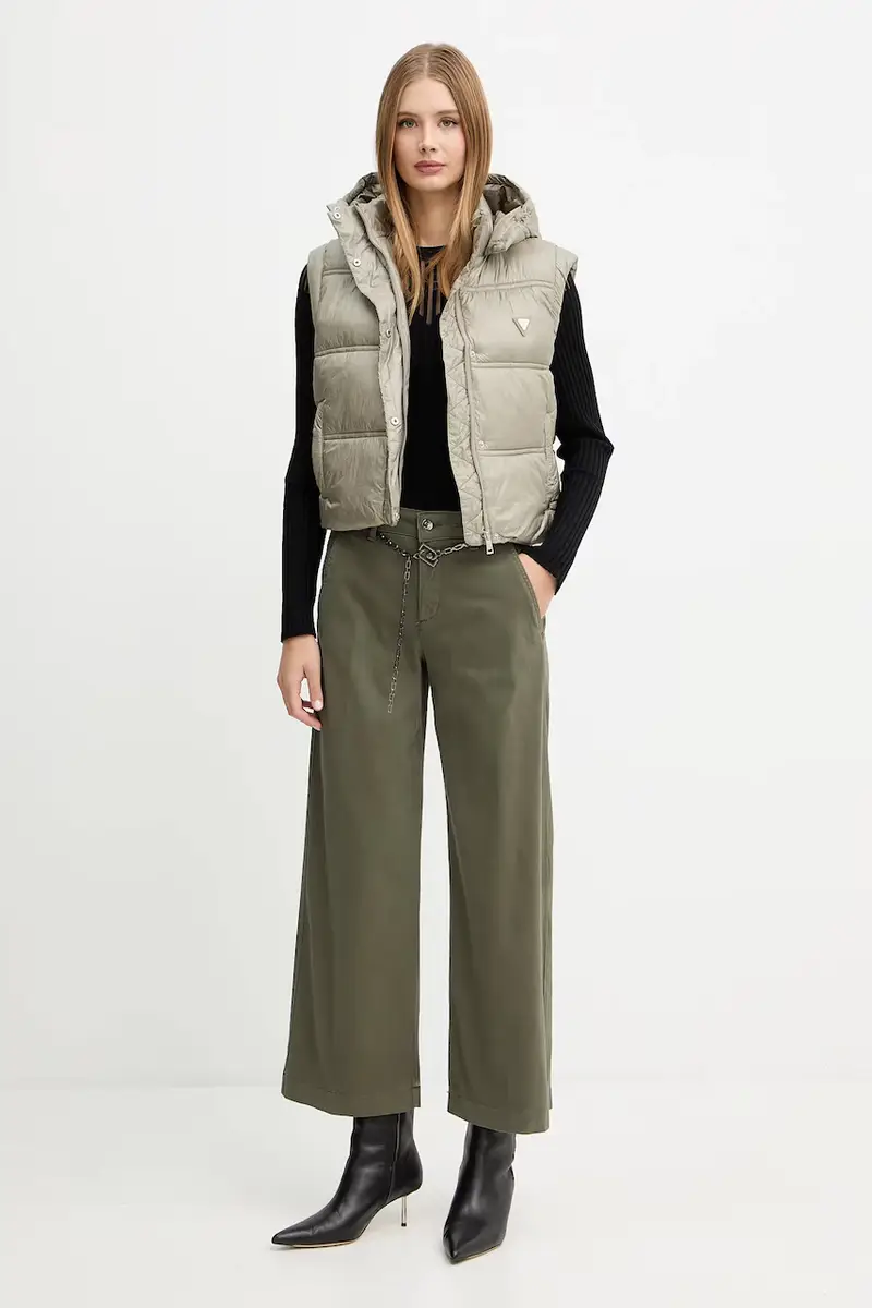 pantaloni donna colore verde MF5406 T8191 miniatura 2