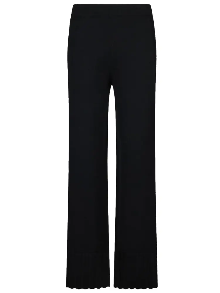 pantaloni neri in maglia con logo sul retro