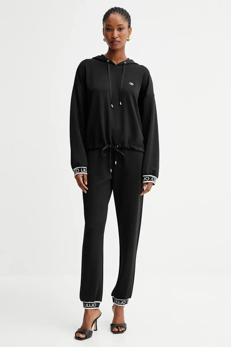 pantaloni tuta donna colore nero TF5284.J4747 miniatura 2