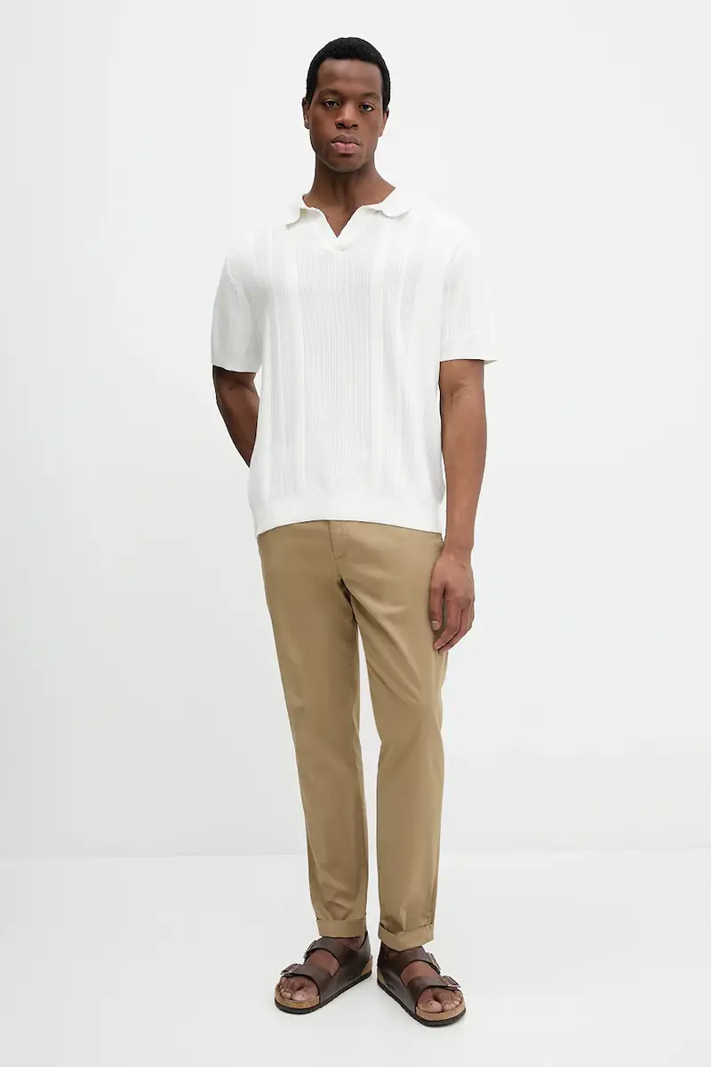 pantaloni uomo colore verde QA5240 T4308 miniatura 2