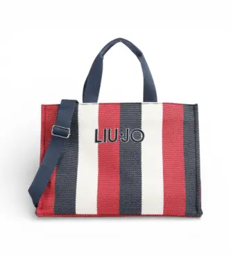 per donna 2A6026 T2176 Borsa shopper a righe blu navy (OSFA), Casual, Cotone