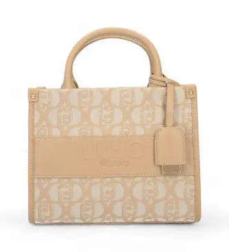 per donna AA5192-T3342 Borsa shopper mini monogramma beige (OSFA), Casual, Poliuretano