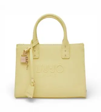 per donna AA6150 ES029 Piccola borsa a mano con ciondolo giallo (OSFA), Casual, Poliuretano