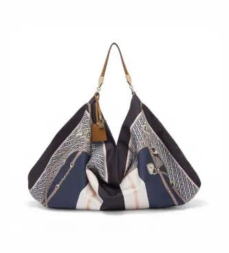 per donna AA6194 T2745 Borsa porta foulard media blu navy (OSFA), Casual, Poliestere