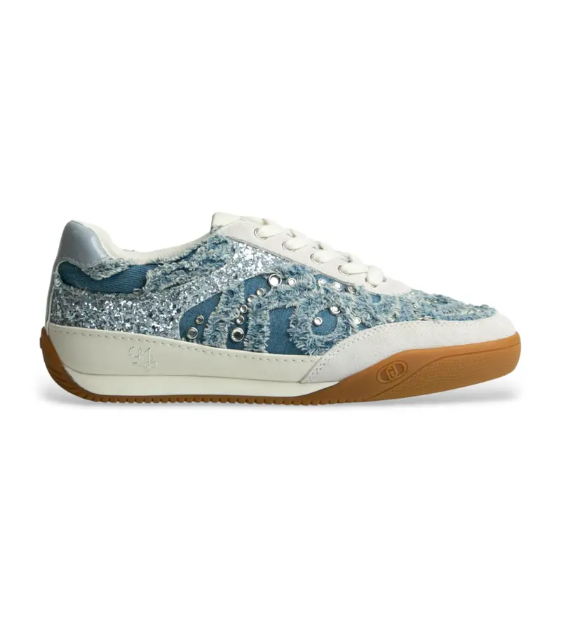 per donna BA6093TX54300009 Sneakers Lewis 04 in denim blu (36), Basso, Stringhe, Casual