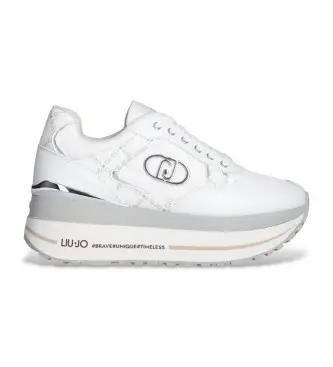per donna BF5011PX77601111 Sneakers Maxi Wonder in pelle bianca (39), Bianco, 3 a 5cm, Stringhe, Casual