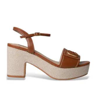 per donna SA6119P0102S3804 Sandali in pelle marrone Harper04 (36), 3 a 5cm, Fibbia, Casual