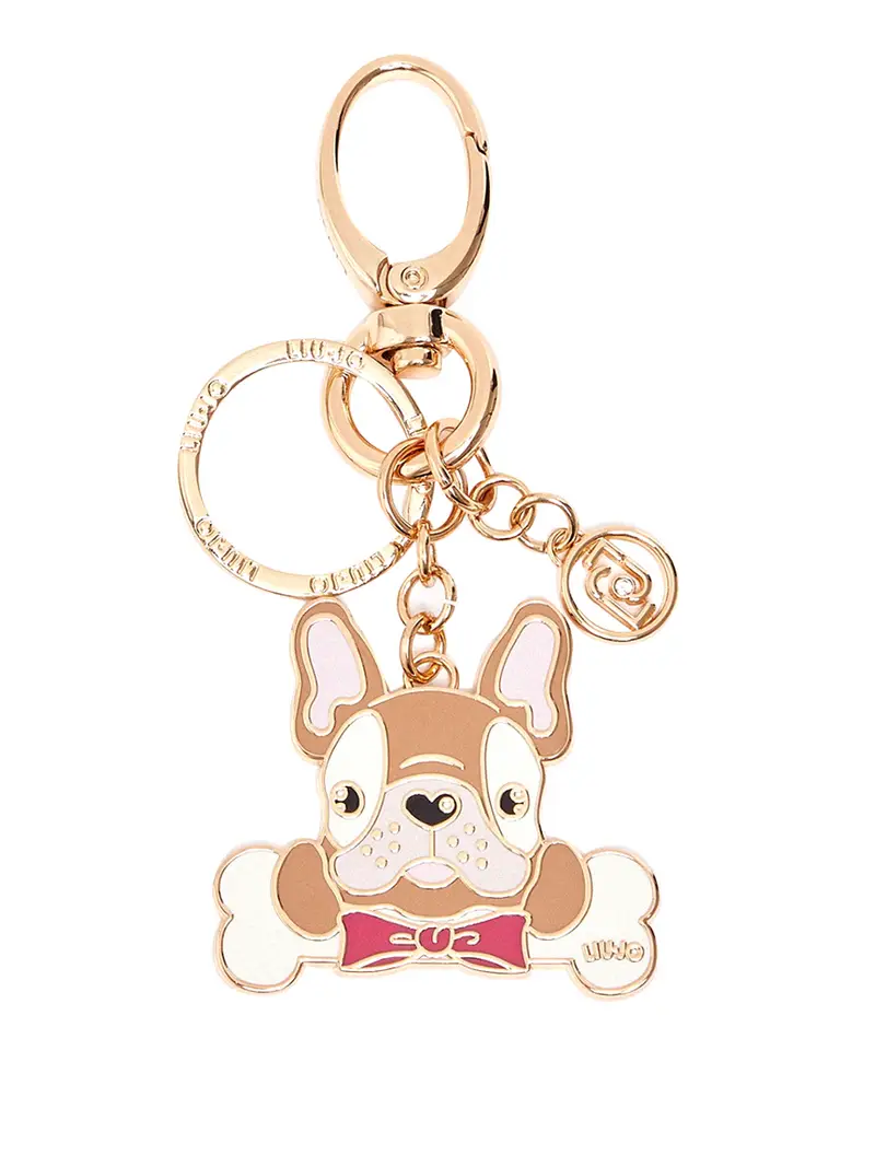 portachiavi liu jo dog key ring da donna - oro
