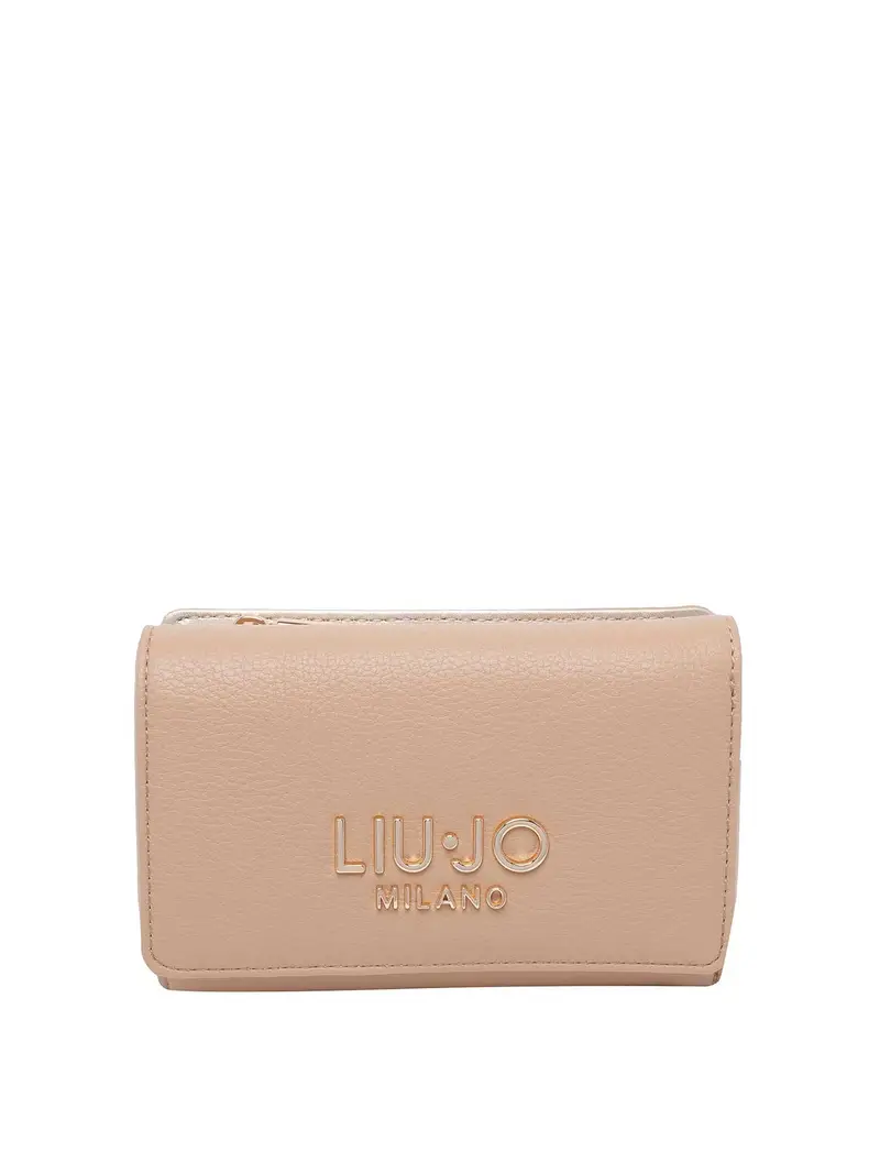 Portafoglio con logo Color Carne E Neutri