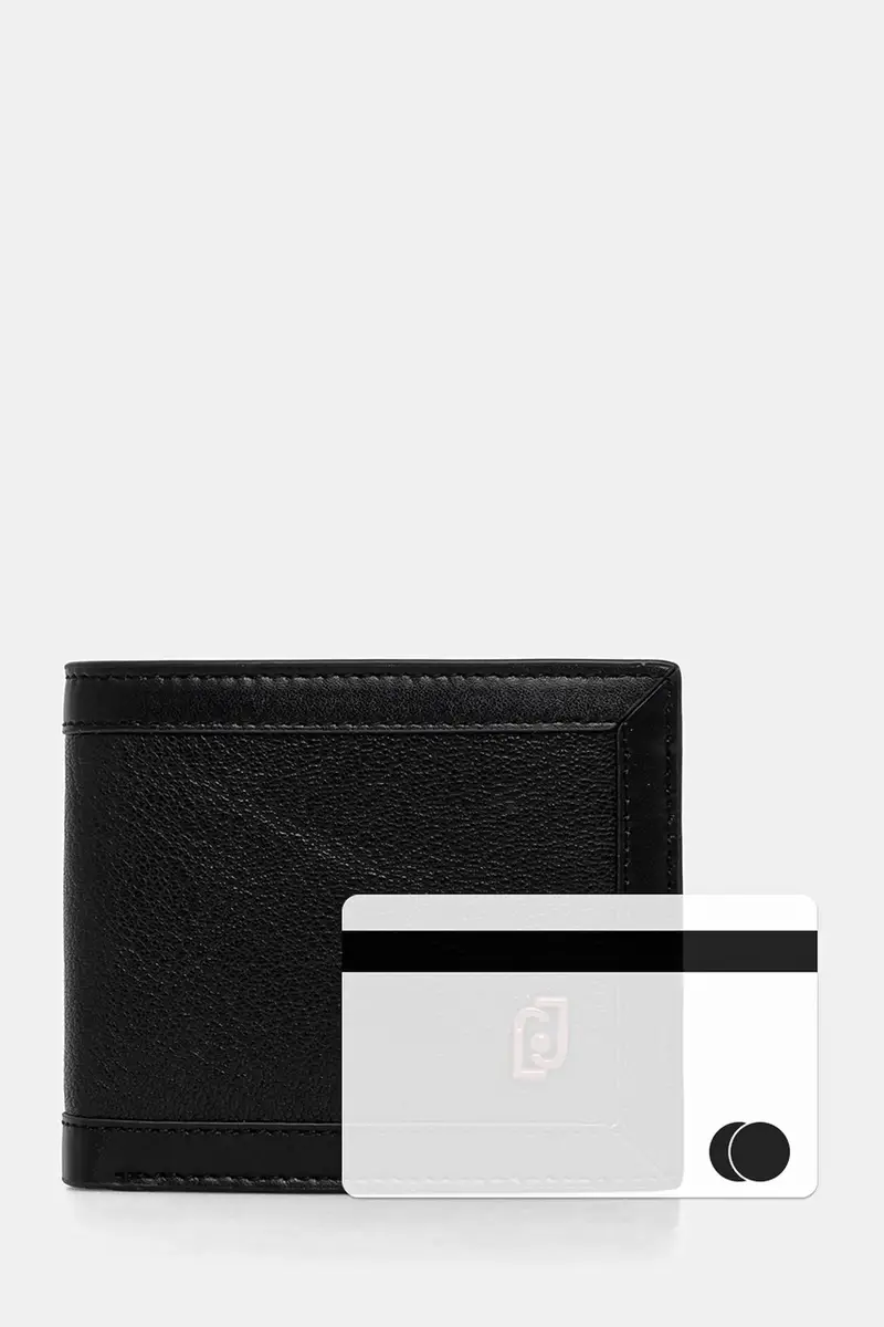 portafoglio in pelle uomo colore nero QF5206.P0371 miniatura 5