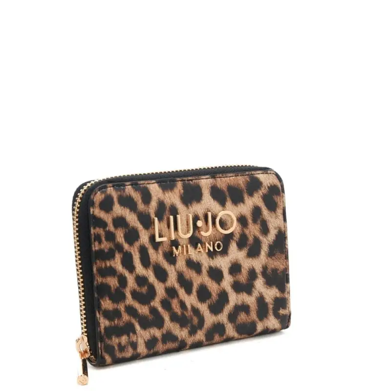 portafoglio piccolo da donna con stampa animalier miniatura 3