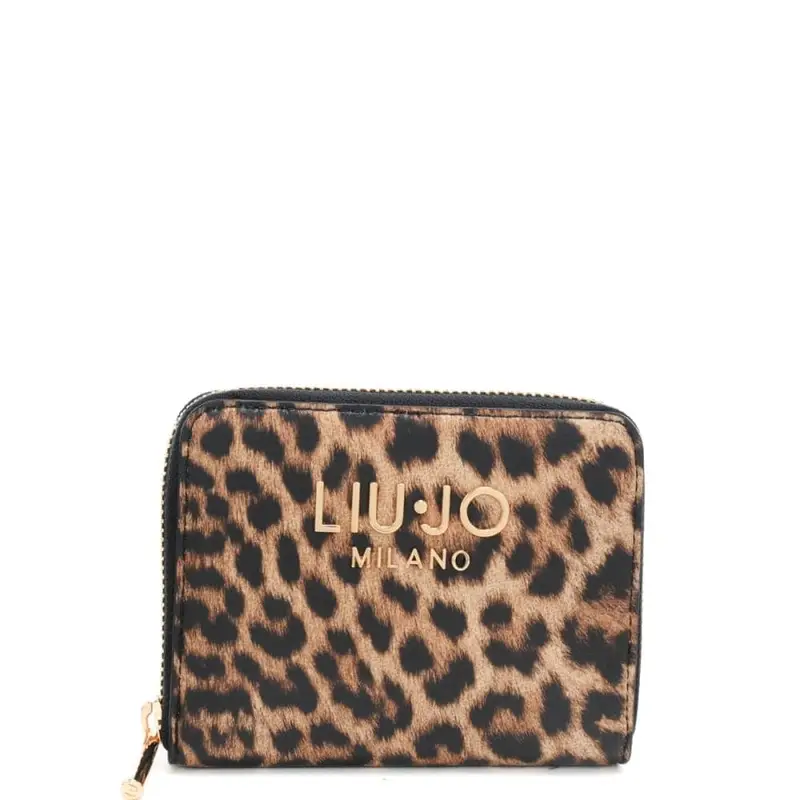 portafoglio piccolo da donna con stampa animalier