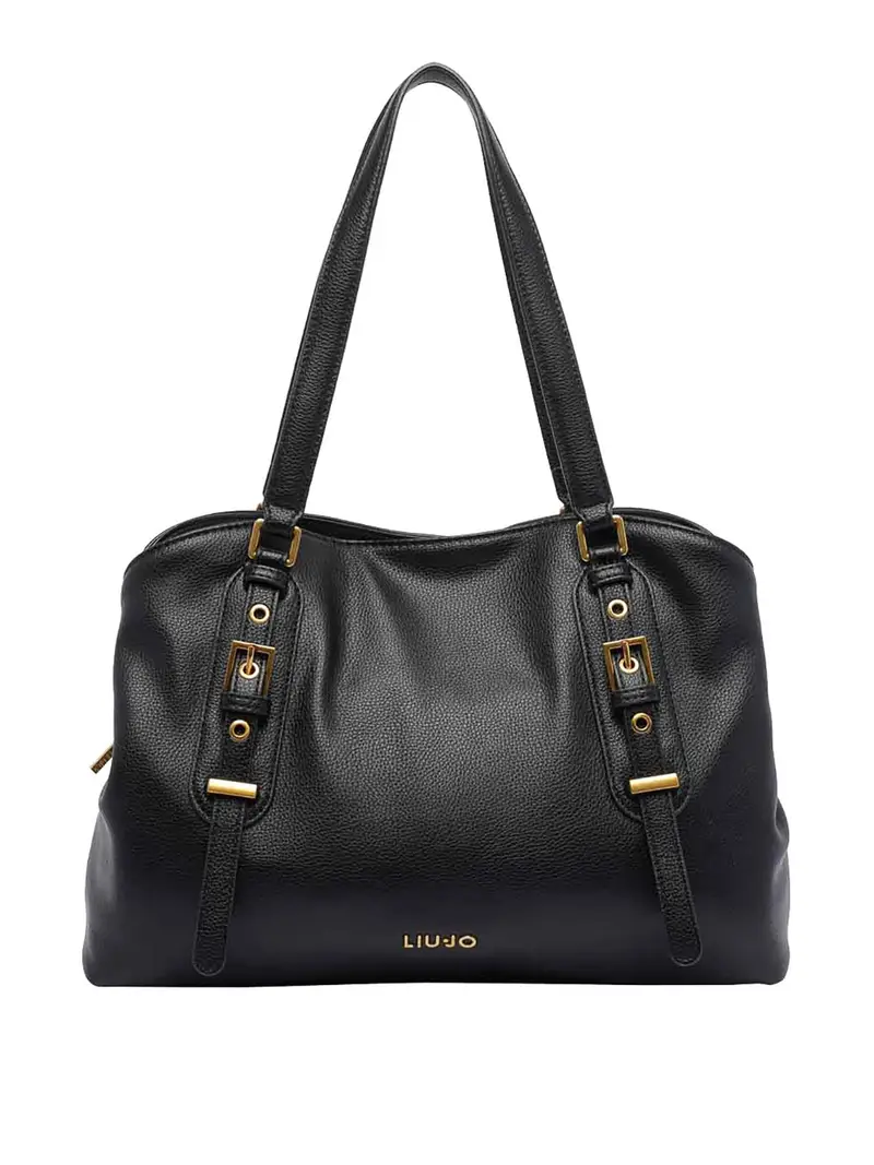 Sacca a tambella logo medio Nero