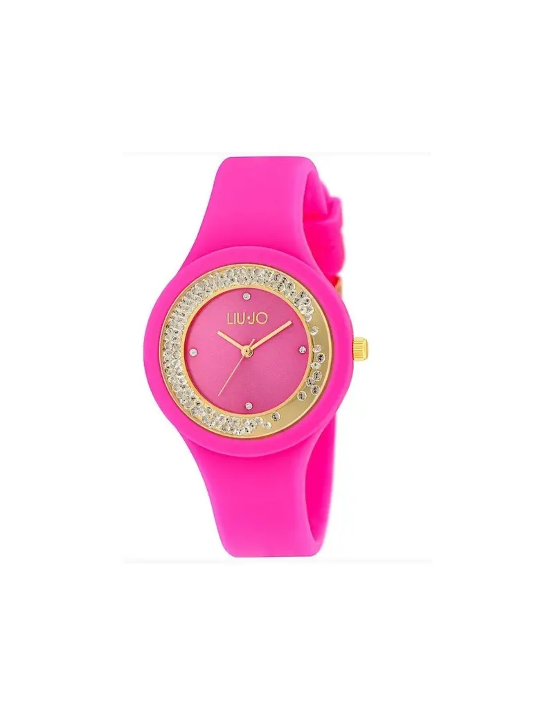SALDI Orologio Liu-Jo LUXURY DANCING SPORT in Silicone - TLJ1424 Rose Gold Fuxia