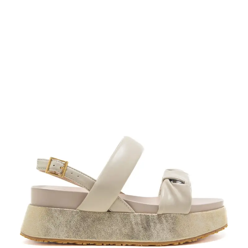 Liu Jo sandali da donna frida con fasce anteriori imbottite crema