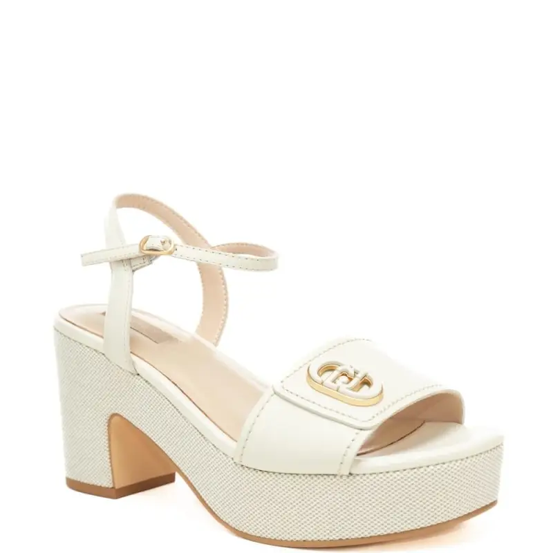 sandali da donna harper 04 con platform a contrasto bianco latte miniatura 2