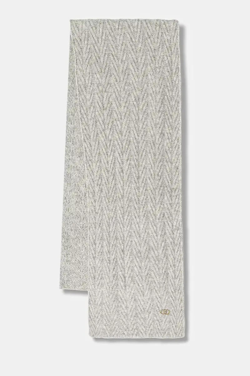 sciarpa con aggiunta di lana donna colore grigio 2F5008.M0300