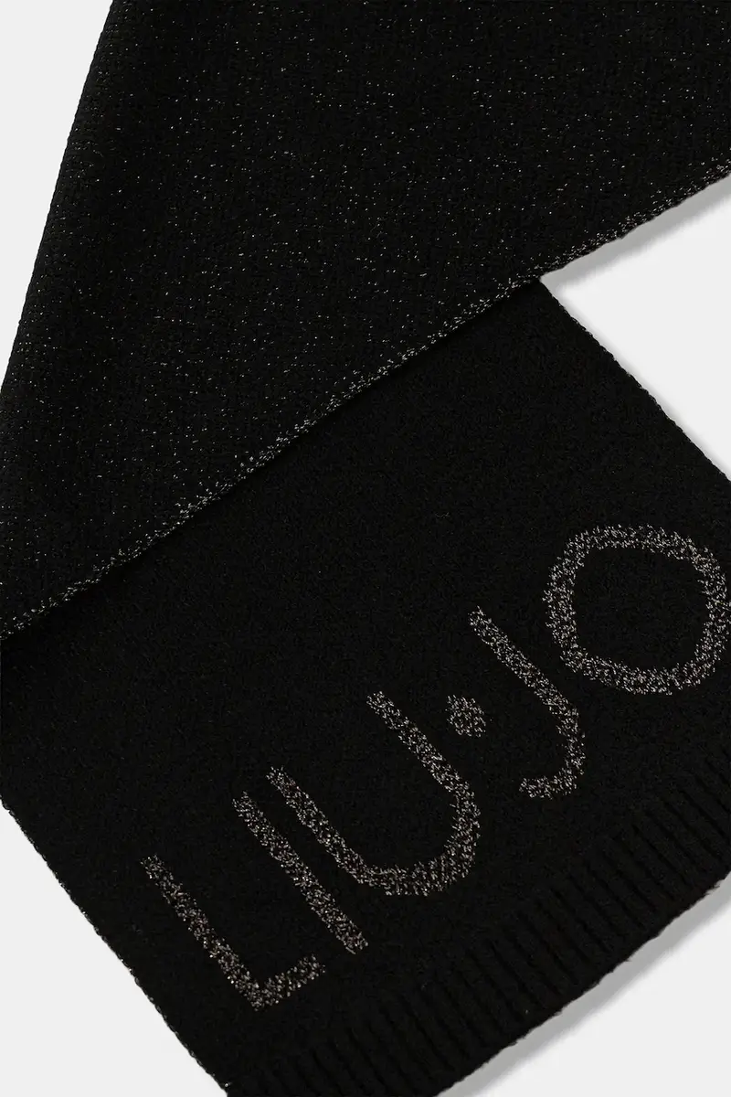 sciarpa donna colore nero con applicazione 2F5019.M0300 miniatura 2