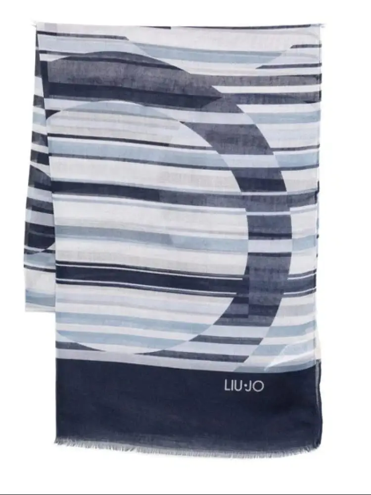 sciarpa donna multicolor a righe