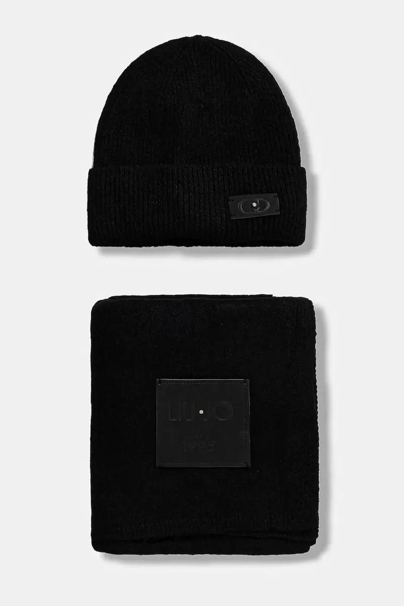 sciarpa e capello colore nero 2F5014.M0300