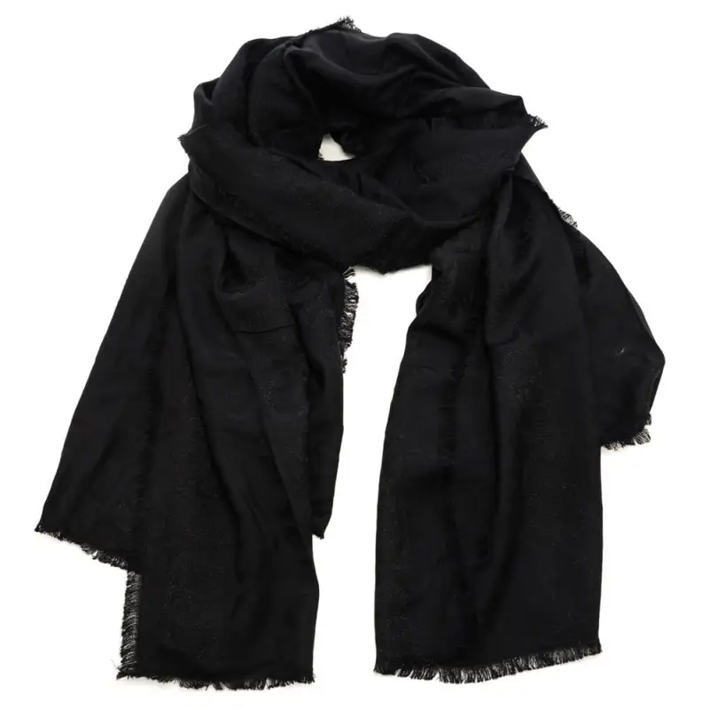 Liu Jo sciarpa stola da donna con logo monogram all over nera