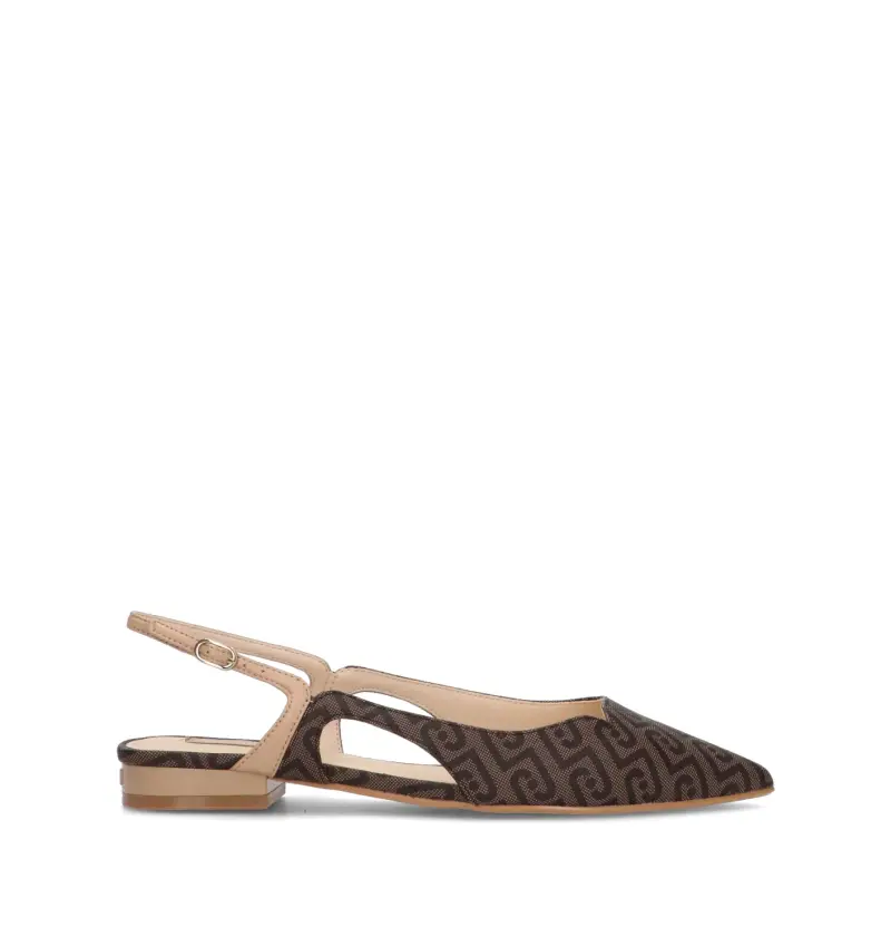 Slingback donna marrone Vario