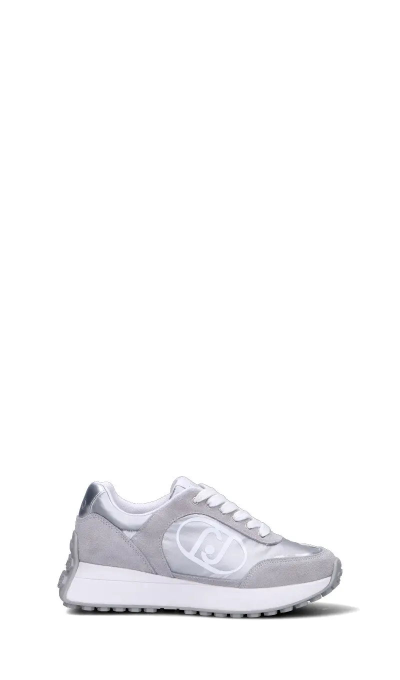 Sneaker donna argento in suede Vario