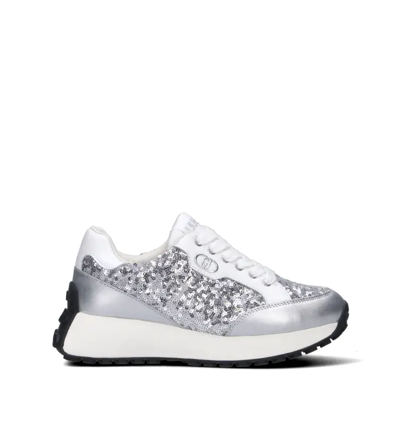Sneaker donna argento Vario