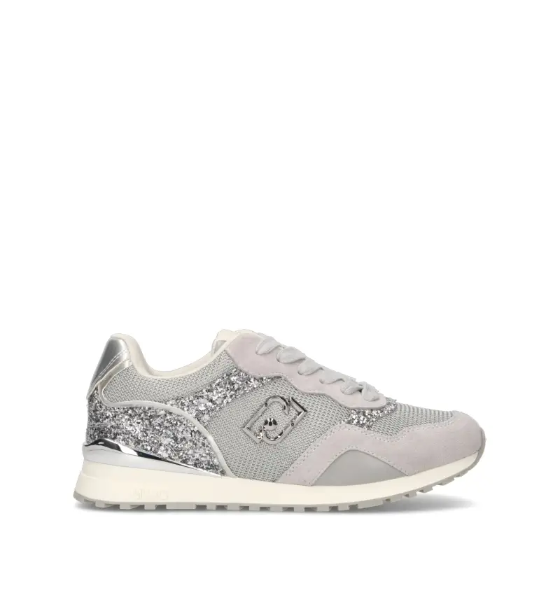 Sneaker donna grigia/argento Vario