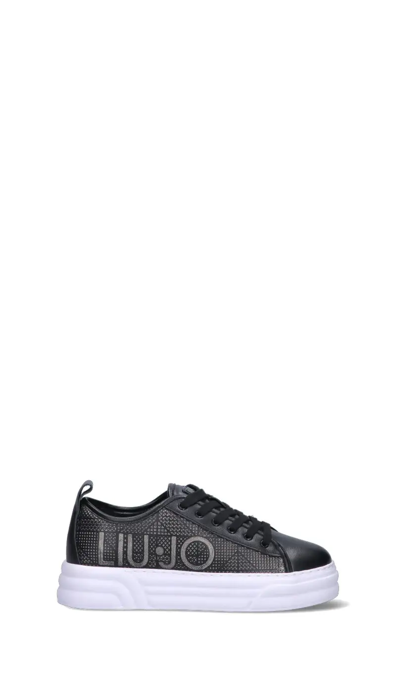 Sneaker donna nera in pelle Vario