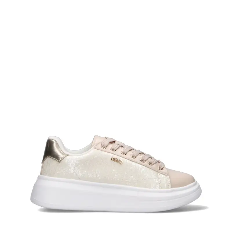Sneaker donna panna/oro Vario
