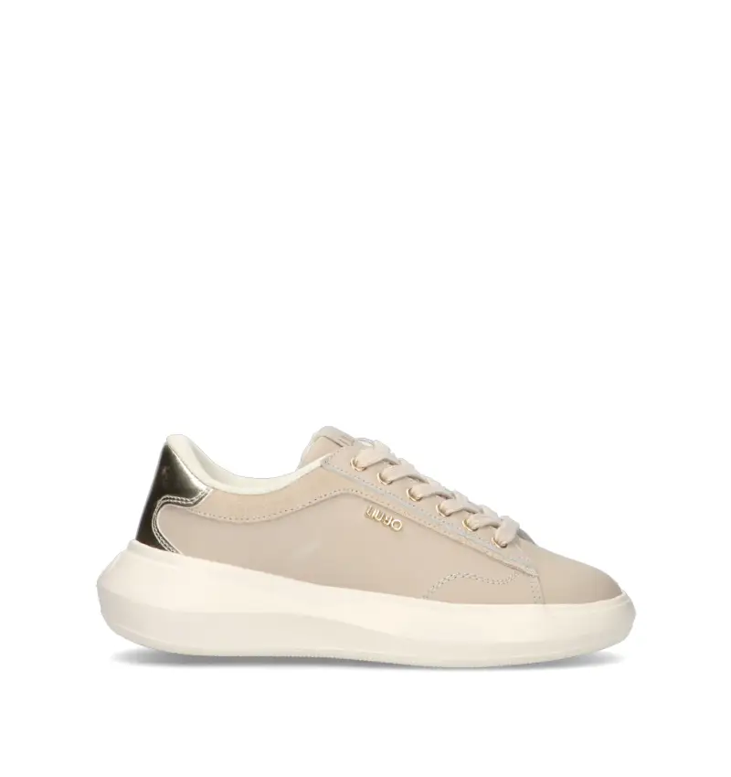 Sneaker donna taupe in pelle Vario