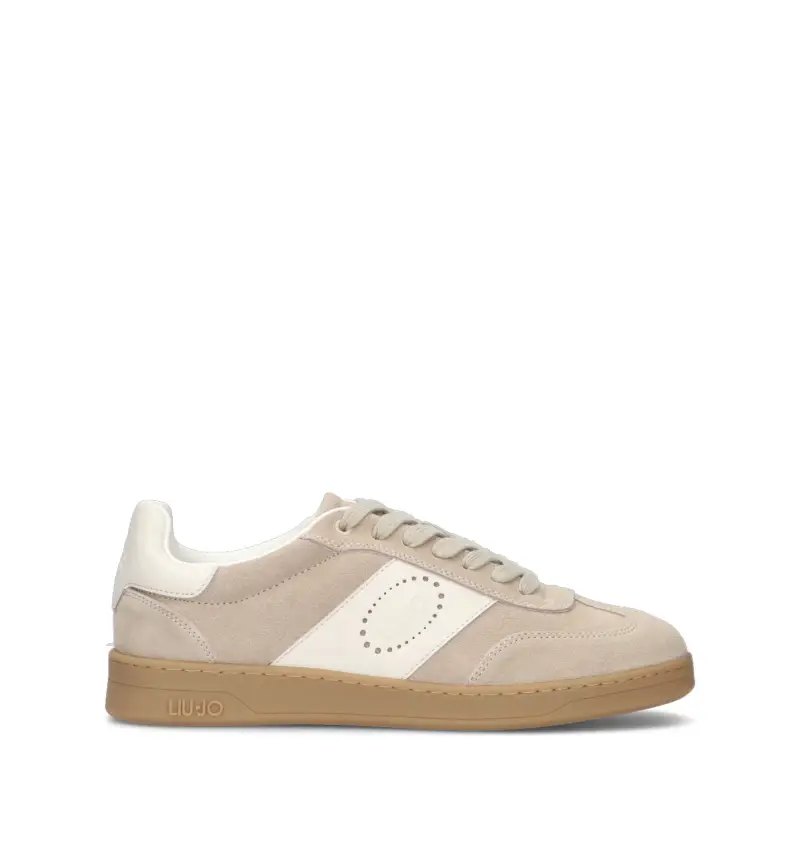 Sneaker uomo beige in suede Vario