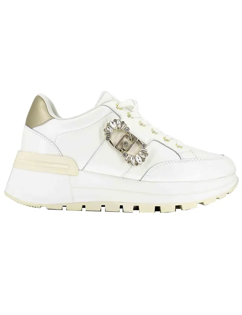 Sneakers Amazing 41 in pelle off white con suola alta Donna BF5043PX026S1874 Off White