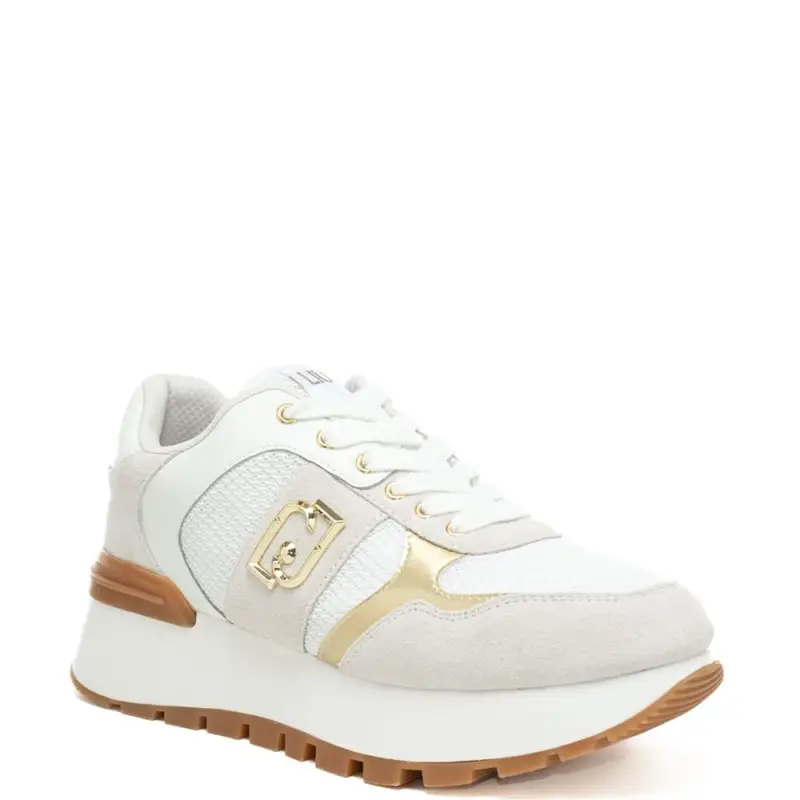 sneakers da donna amazing 43 bis con inserto in gomma a contrasto sul retro bianche miniatura 2