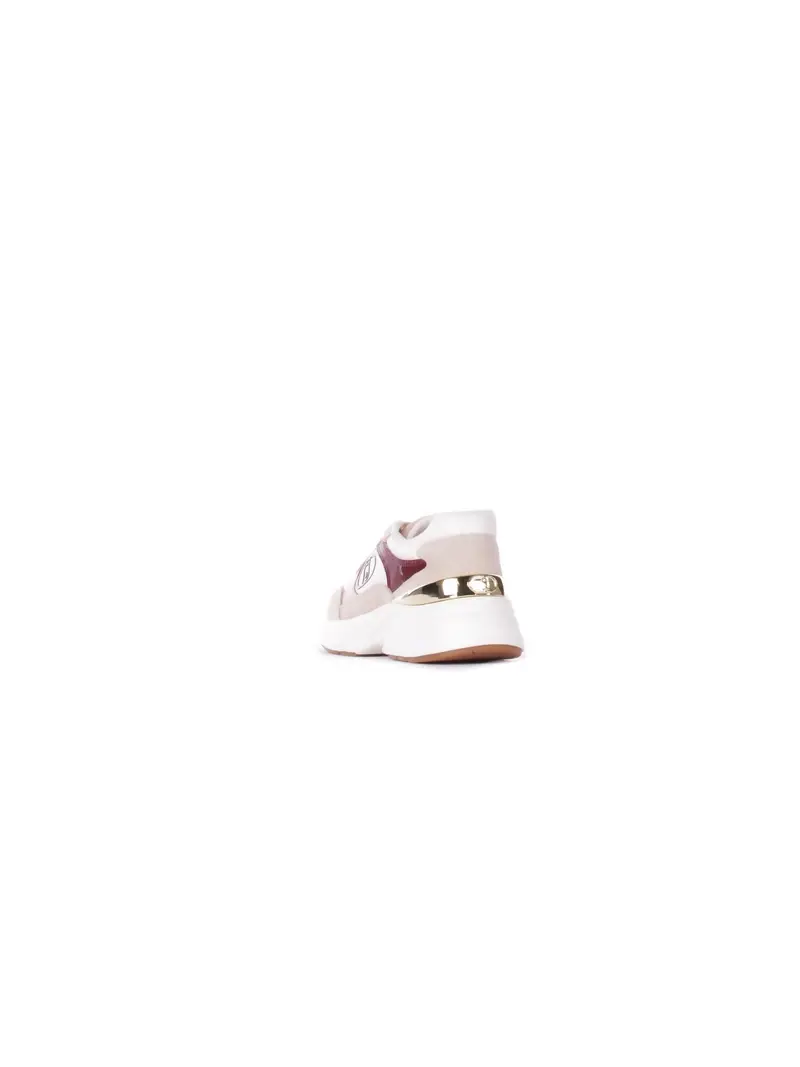 Sneakers Donna LIU JO Beige bordeaux Lj01 01 sneaker cow miniatura 2