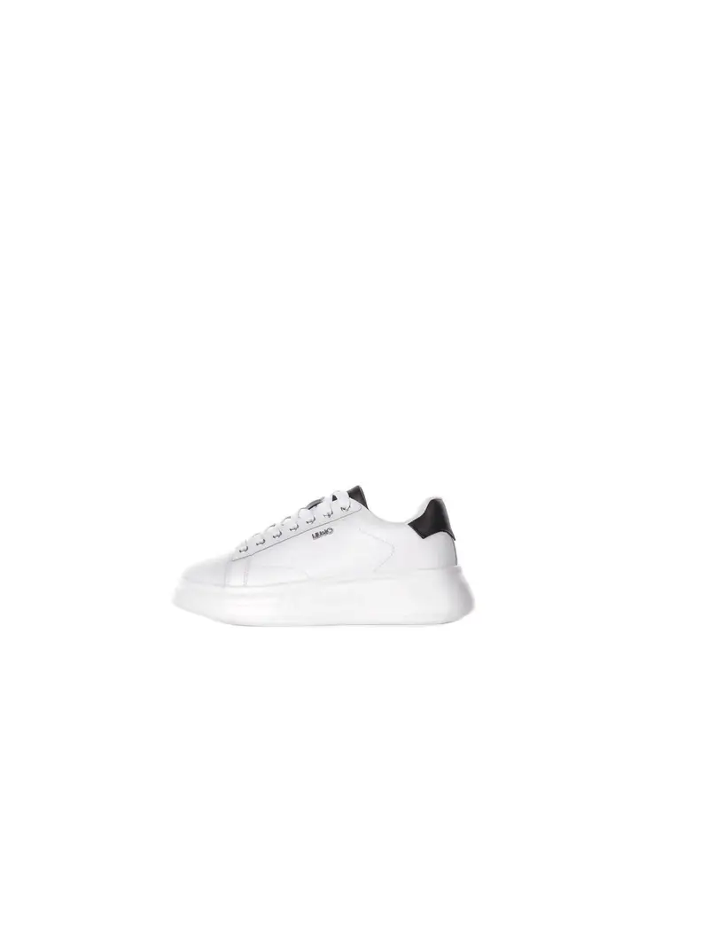 Sneakers Donna LIU JO White black Babol 01 sneaker leather