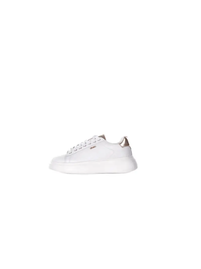 Sneakers Donna LIU JO White gold Babol 01 sneaker leather