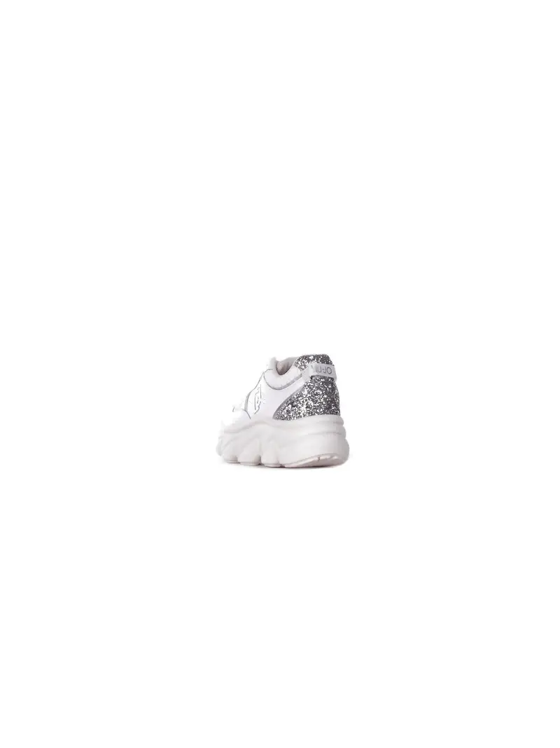 Sneakers Donna LIU JO White silver Steffy 01 sneaker tumbled miniatura 2