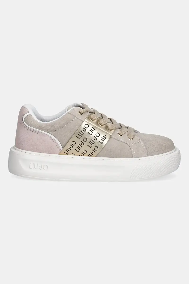 sneakers in camoscio KYLIE 34 colore beige BA5005PX353S1803 miniatura 2