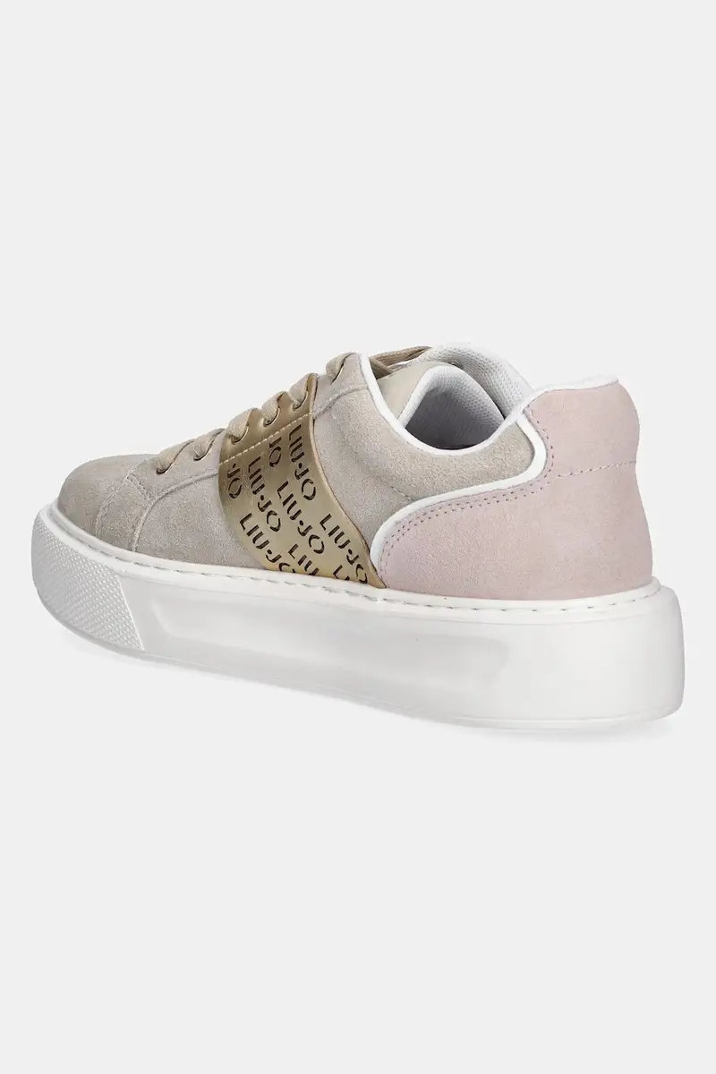 sneakers in camoscio KYLIE 34 colore beige BA5005PX353S1803 miniatura 3
