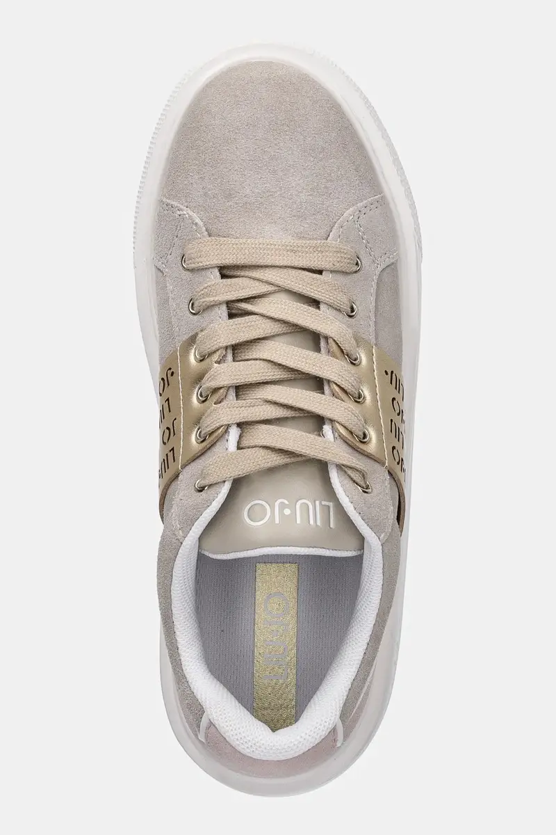 sneakers in camoscio KYLIE 34 colore beige BA5005PX353S1803 miniatura 4