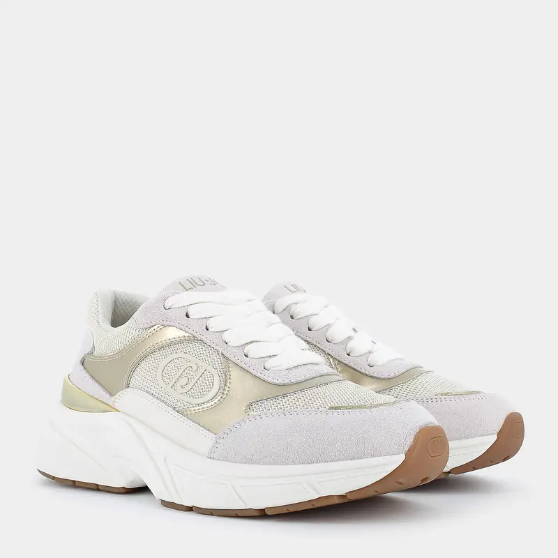 Sneakers Liu-jo da Donna, beige miniatura 2