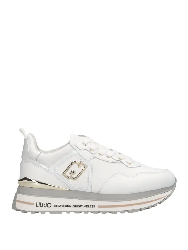 sneakers liu jo maxi wonder 01 da donna - bianco