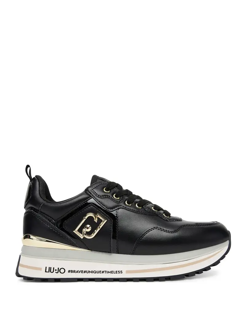 sneakers liu jo maxi wonder 01 da donna - nero