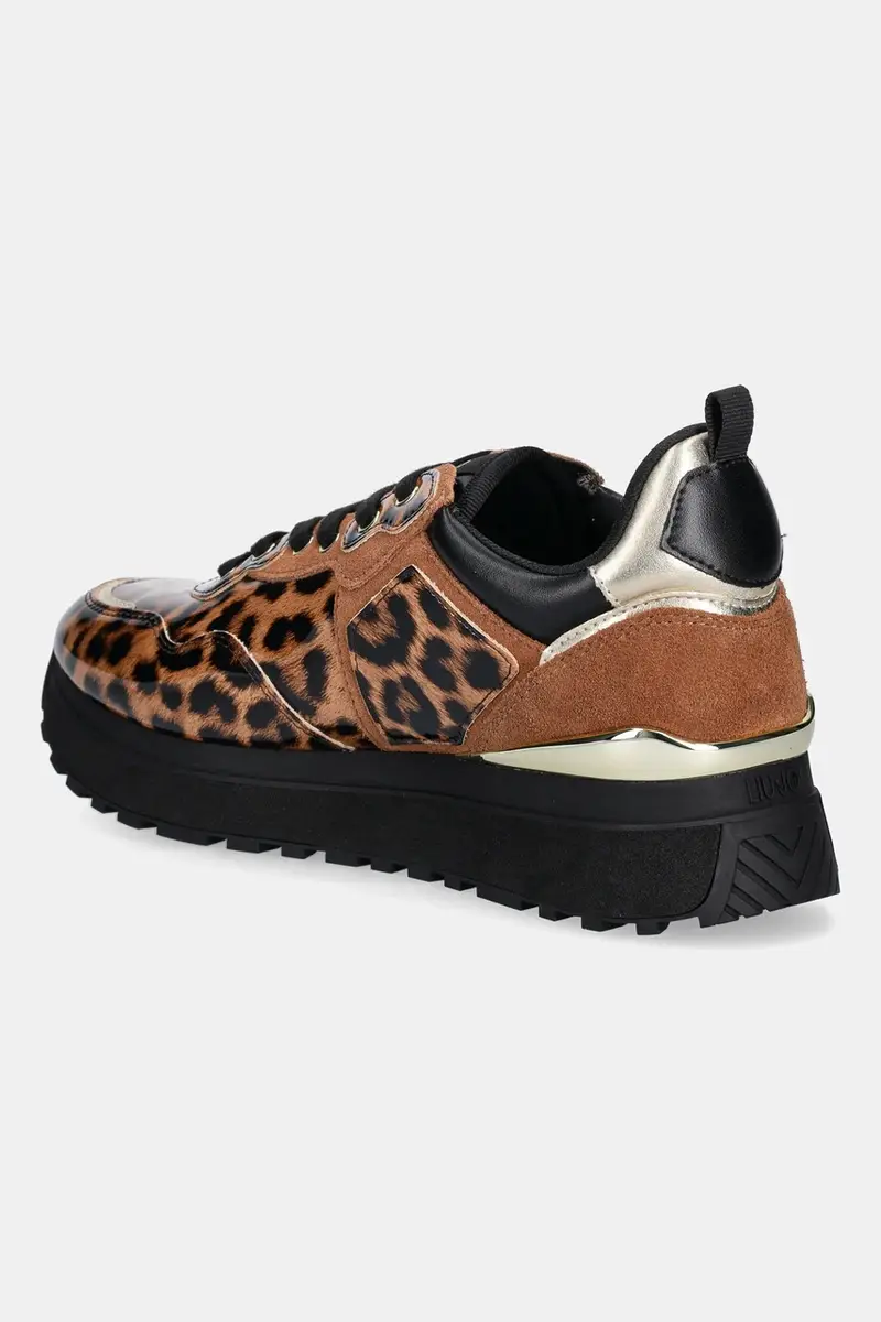 sneakers LIU JO MAXI WONDER 01 donna colore marrone BF5009EX332S19C1 miniatura 3