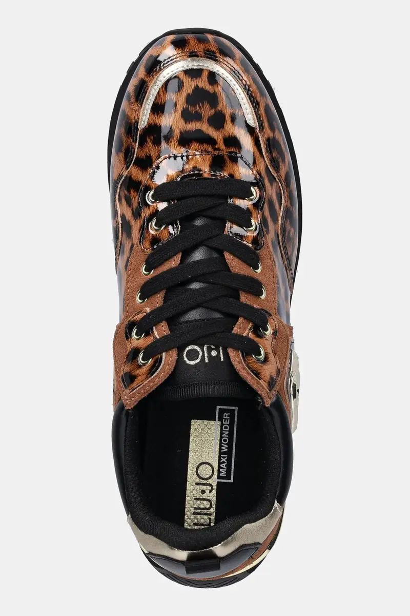 sneakers LIU JO MAXI WONDER 01 donna colore marrone BF5009EX332S19C1 miniatura 4